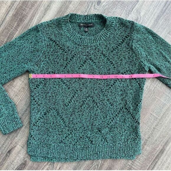Banana Republic Open Knit Crew Neck Sweater Size XS Women’s Green - Picture 10 of 12
